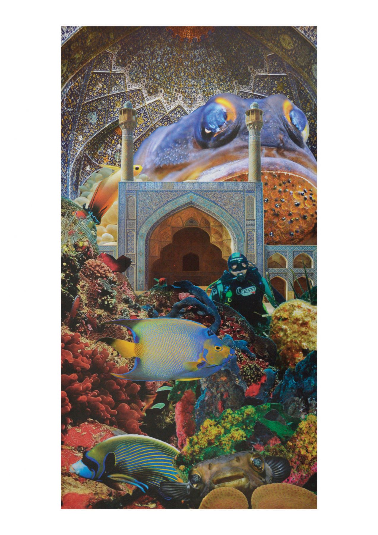 Les Mille et une Nuits, 2017. Collage, 37,9 x 20,1 cm