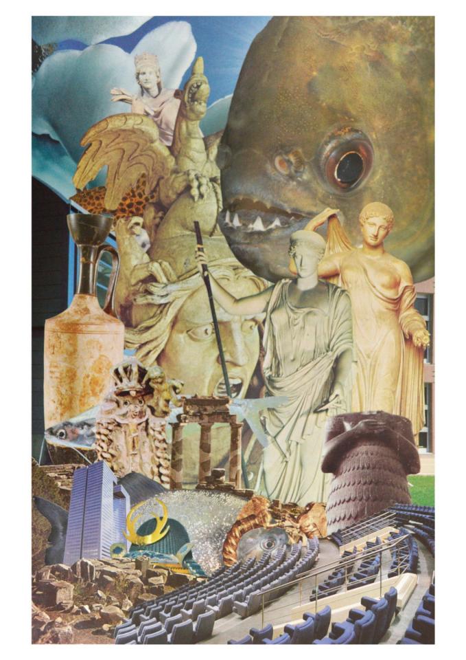 Aux Armes ! #2, 2017. Collage, 40 x 25,7 cm. Collection particulière