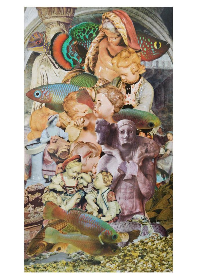 Jeux d’enfants, 2017. Collage, 40 x 22,4 cm