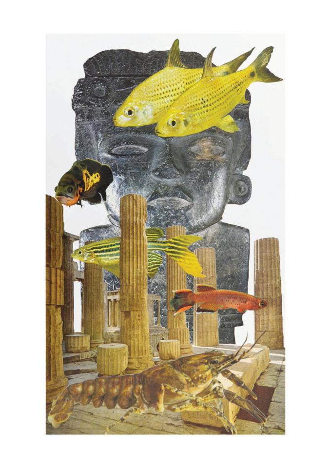 L’Inca, 2017. Collage, 36 x 21,5 cm