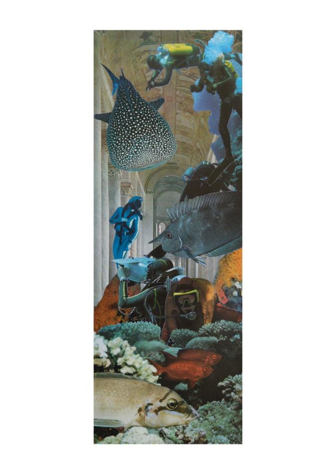 Exploration romaine, 2017. Collage, 36,7 x 13,1 cm