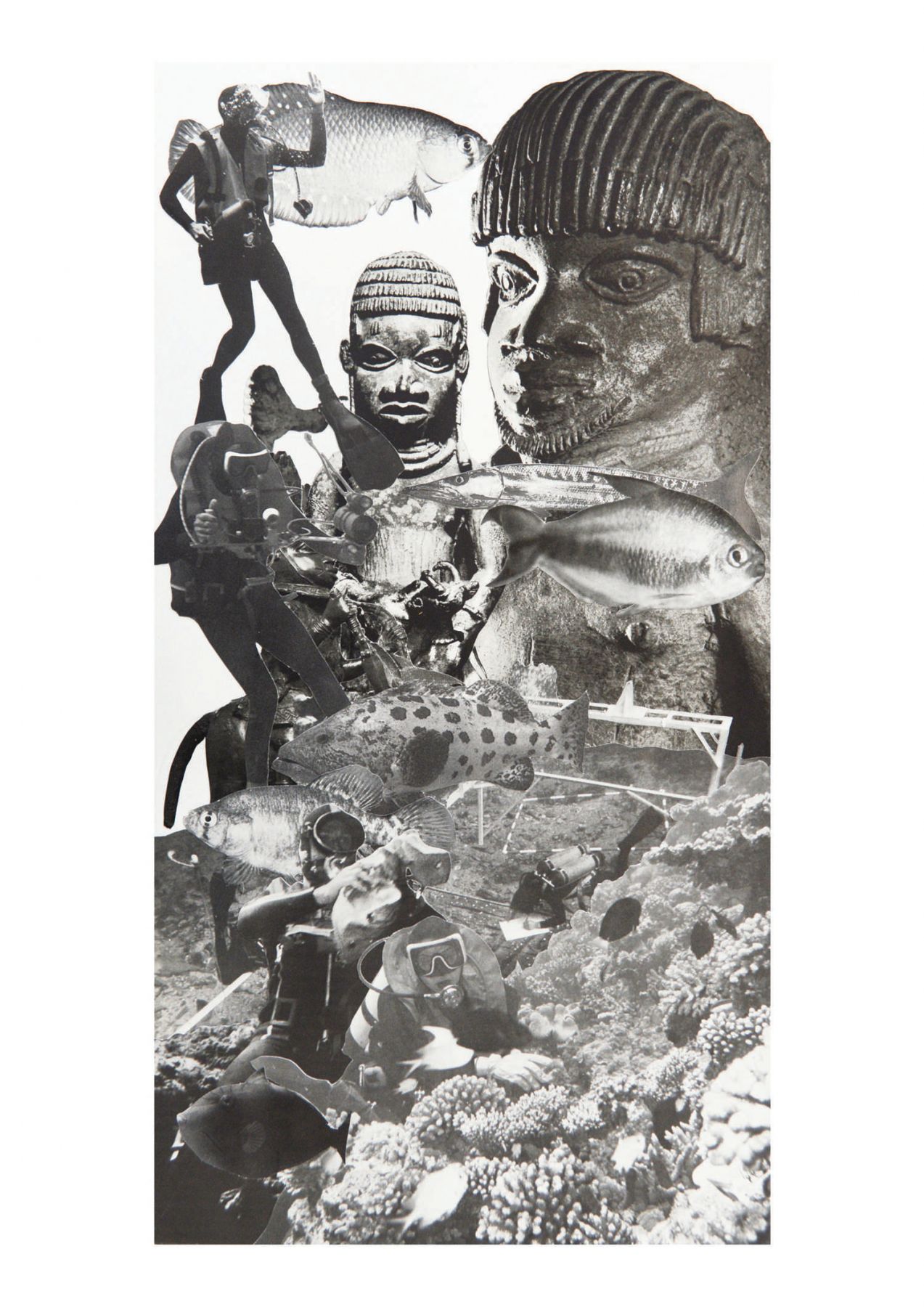 Les Géants #4, 2017. Collage, 38 x 19,8 cm