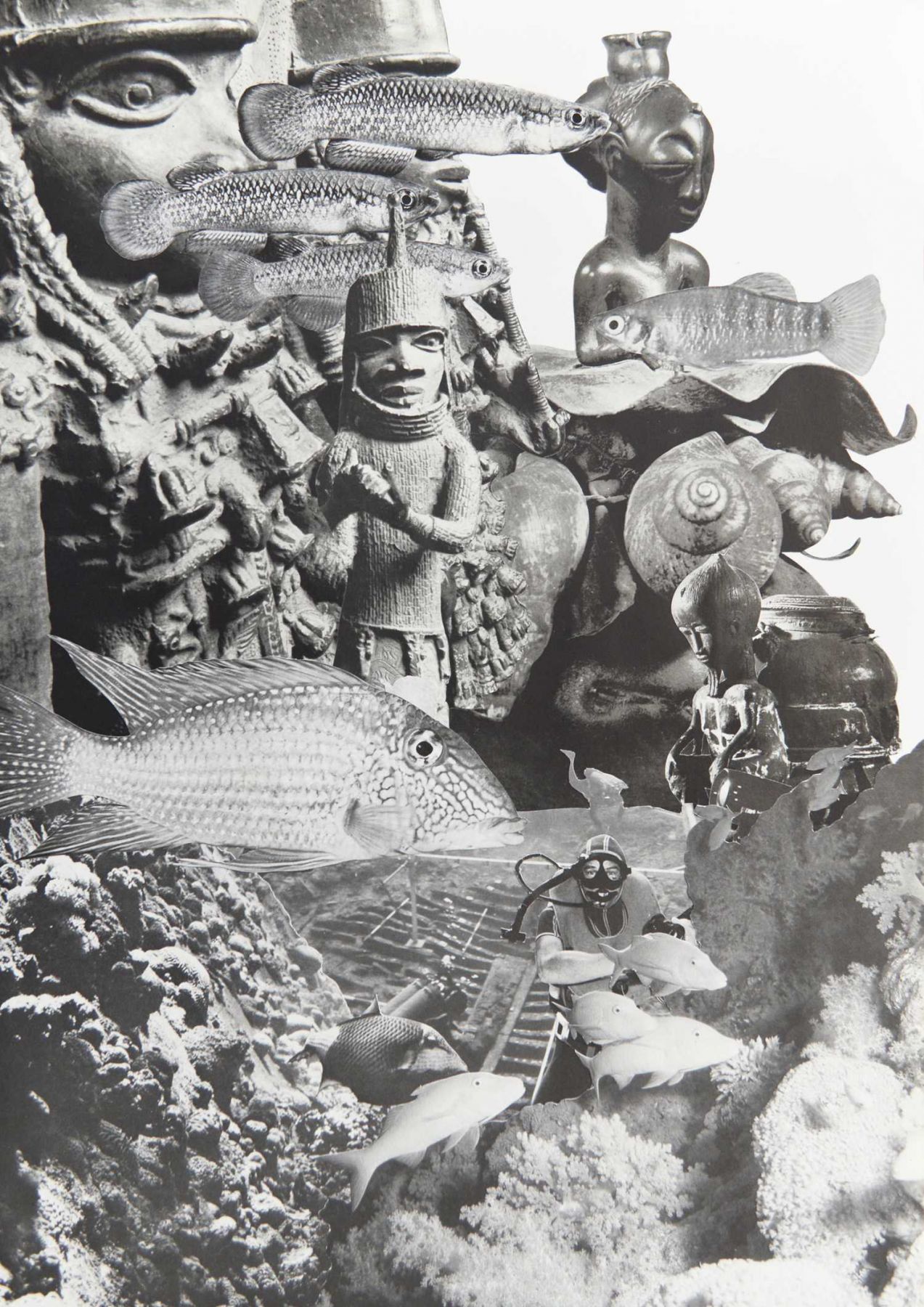 Les Géants #5, 2017. Collage, 39,9 x 20,5 cm